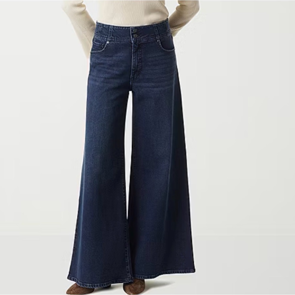 Jessica Simpson Wide-Leg Blue Jeans - Picture 4 of 7